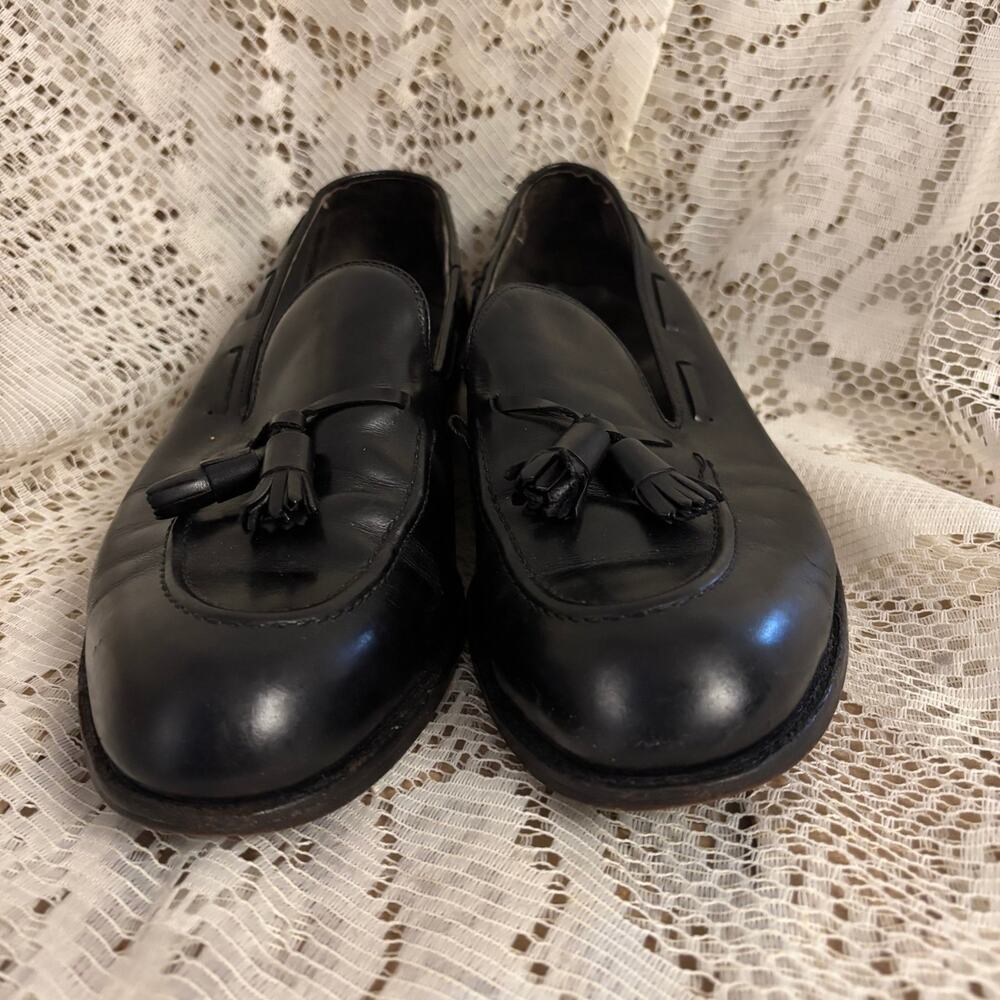 FootJoy Classic Men's US 10.5 O Black Leather Tassel Loafers Shoes
